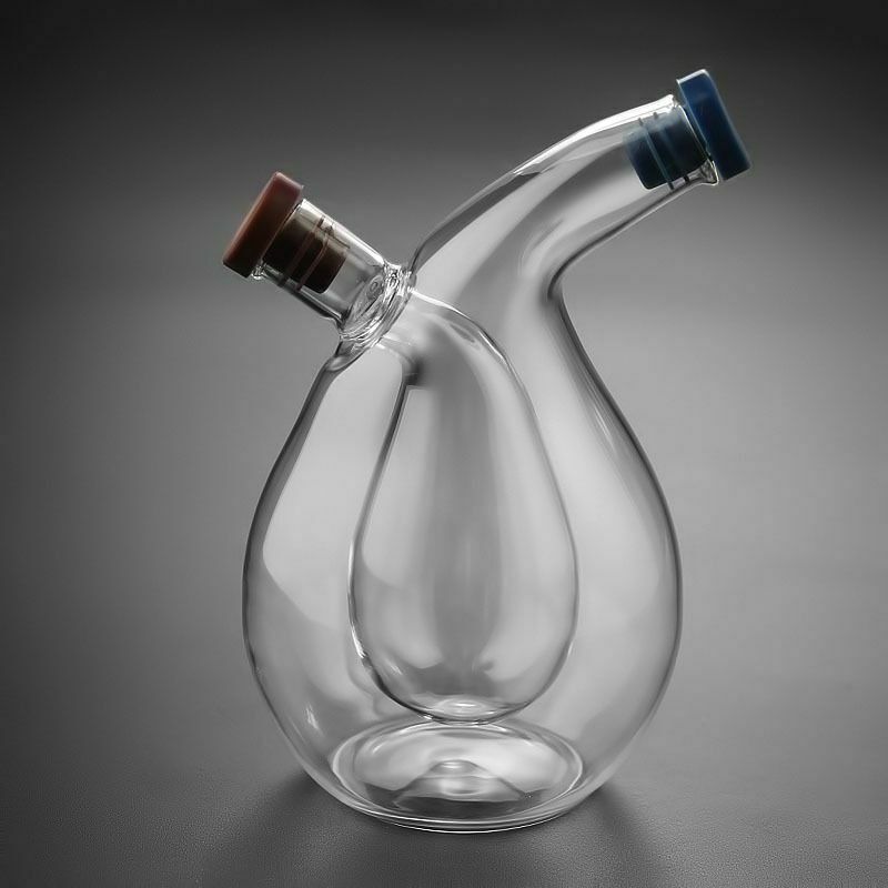 Kitchen Two-in-One Oil Dispenser Design Vinegar Cruet Olive can Quality Oil PoF3