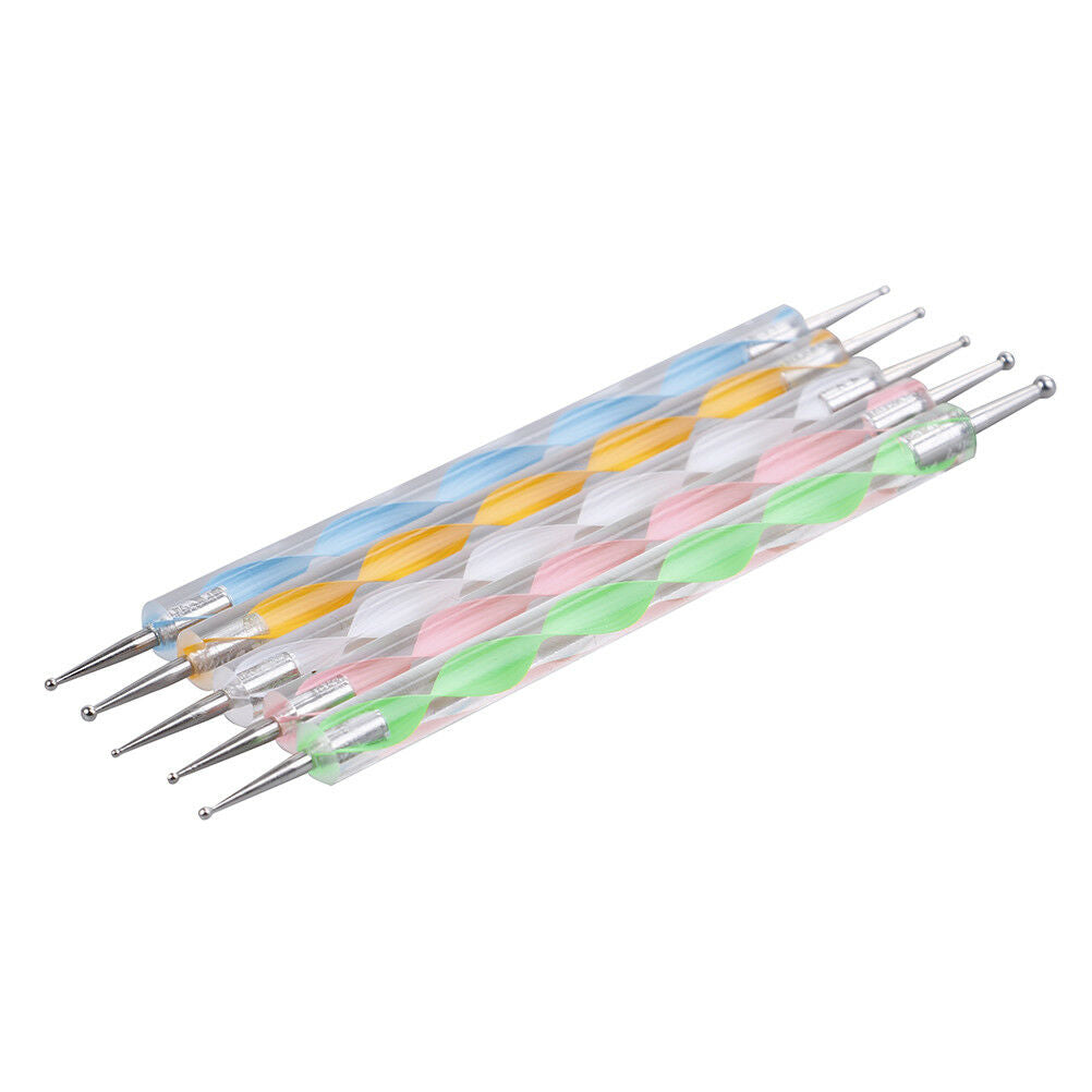 5pcs Ball Stylus Dot Painting Tools for Mandala Rock Art Polymer Clay Us.l8