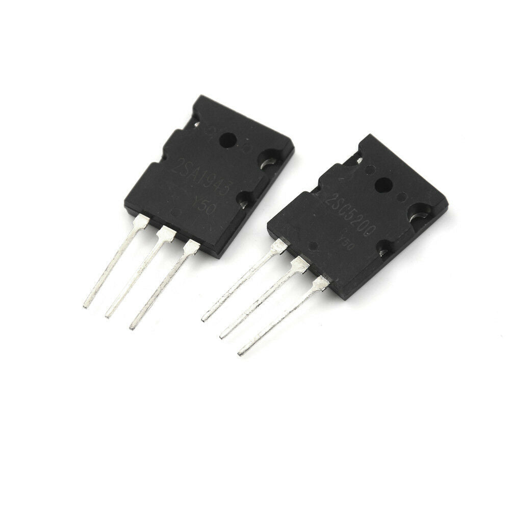1pairOR 2PCS Transistor TO-3PL 2SA1943-O 2SC5200-O 2SA1943 2SC5200 A1943 C520 WF