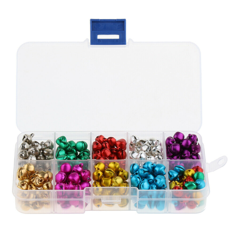 Jingle Bells, 300 Pieces 8MM Craft Bells, DIY Bells for Wreath, Charm, Pendant