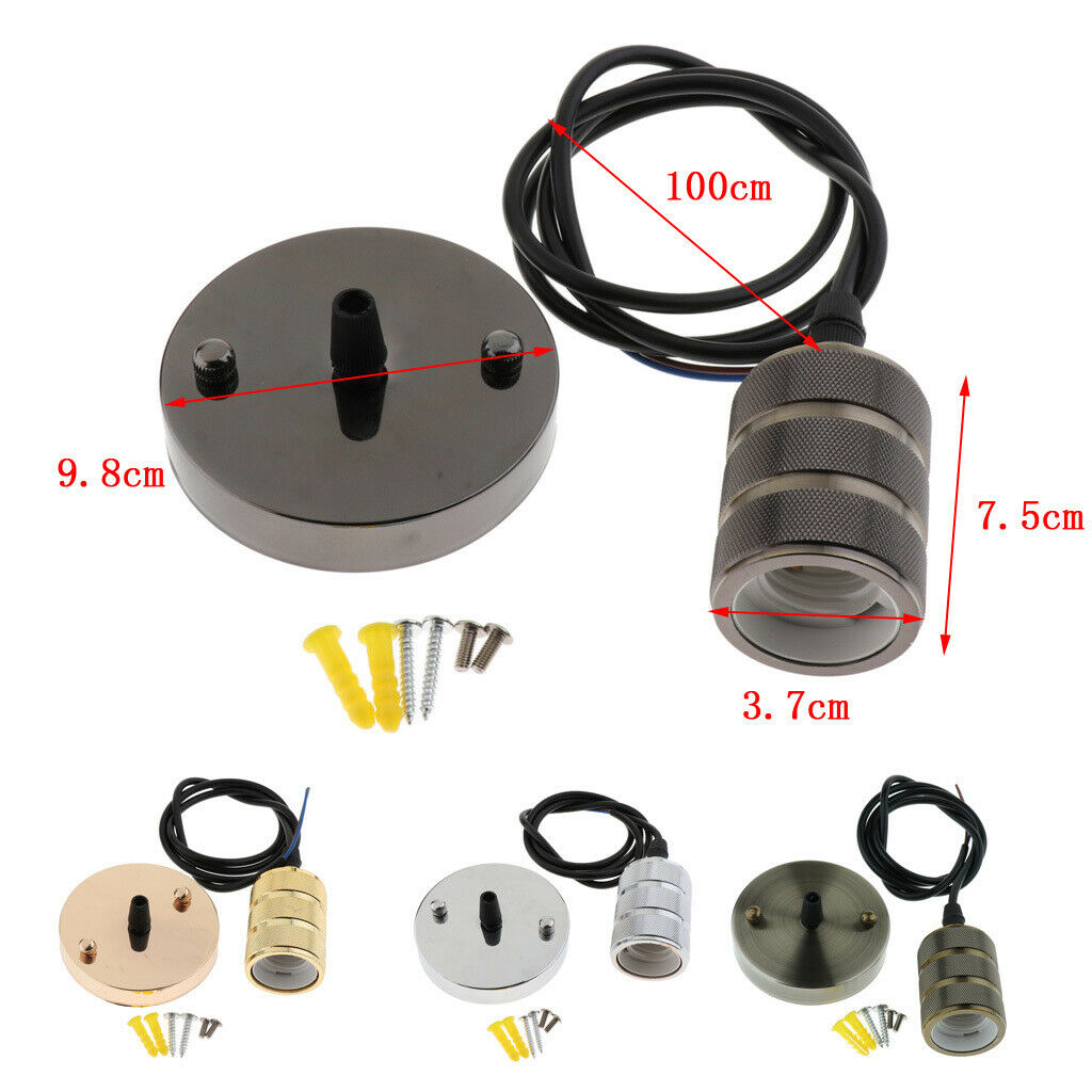 Pendant   Standard   E27   Light   Socket   with   Wire   Suction   Tray   01