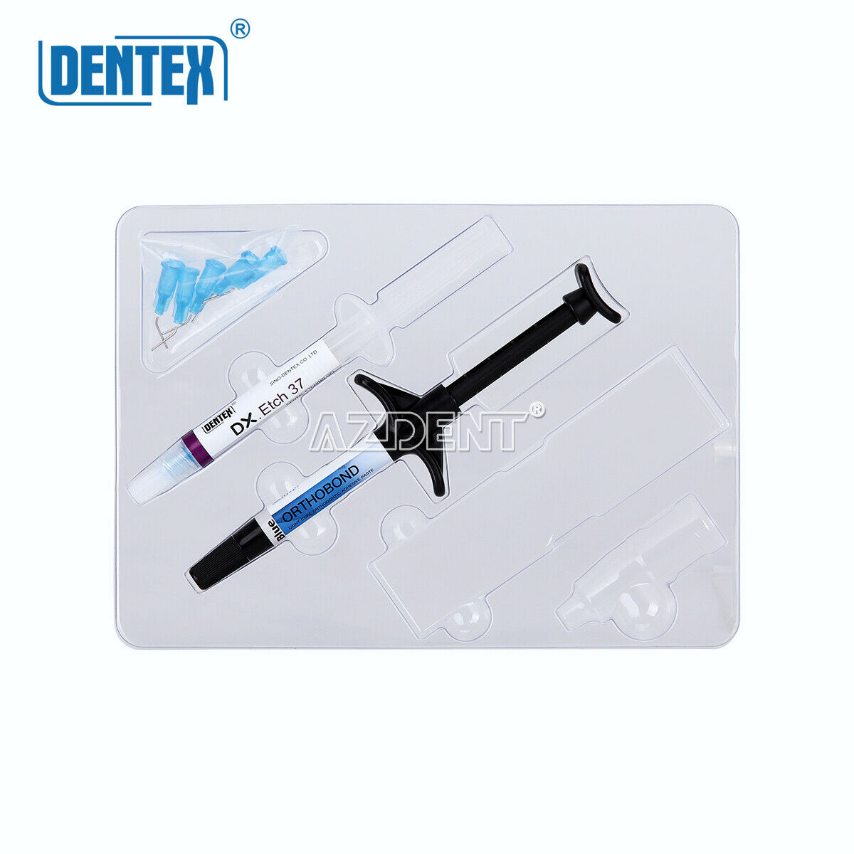 2Kits Dental Orthodontic Light Cure Orthodontic Adhesive Kit Blue Dentex