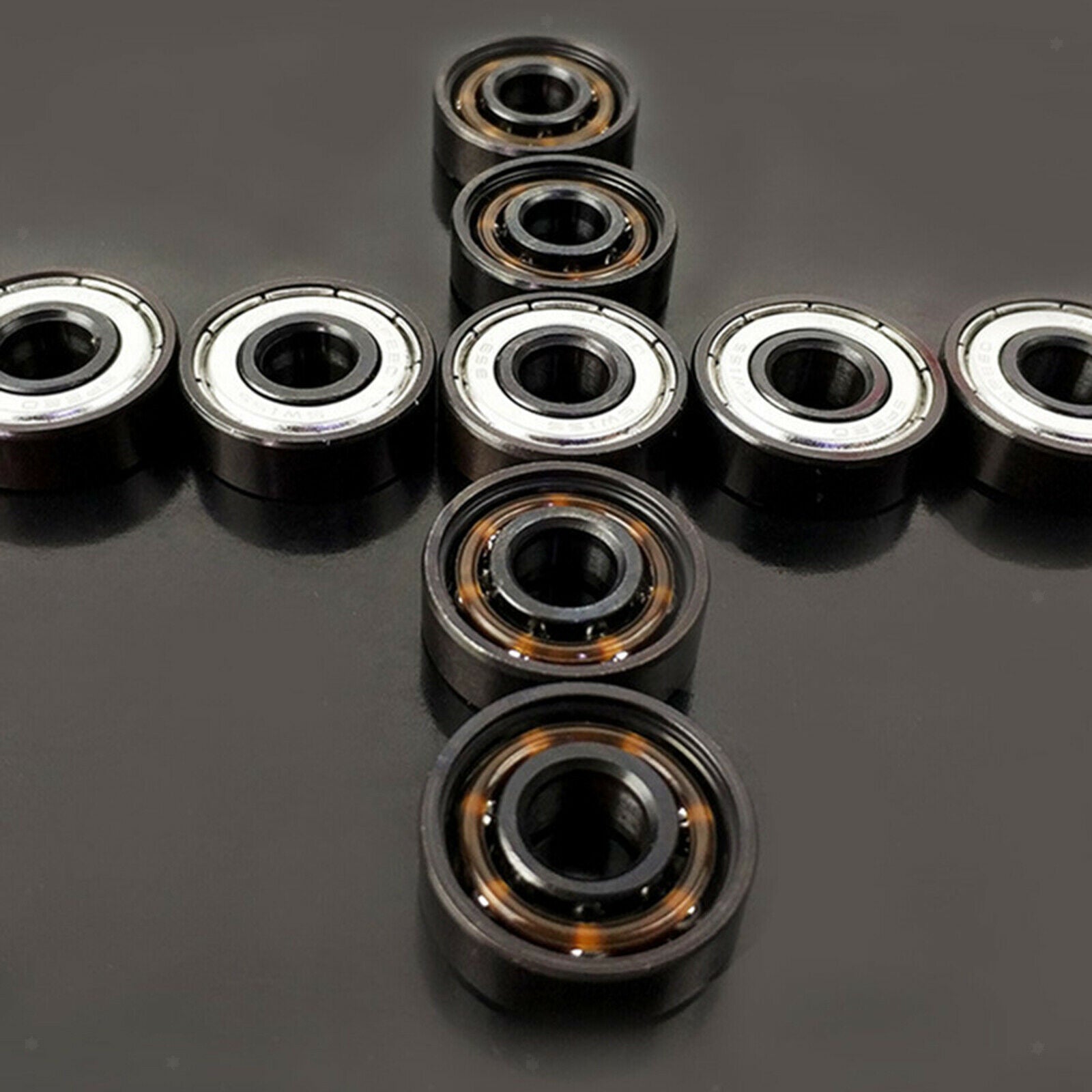 16x Replacement 608 Skateboard Bearings Precision for Longboard Scooter