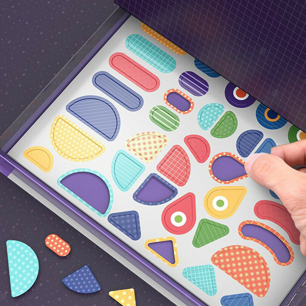 70Pcs  Puzzles Board Montessori Logical Challenge Toys Play Set
