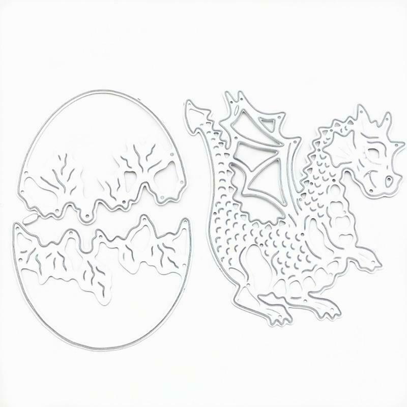 Pterodactyl with Broken Egg Carbon Steel Cutting Dies DIY Scrapbooking Photo