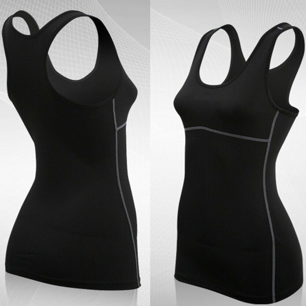 Women Quick-dry Training Yoga Tank Top Gym Running Jogger Sport Vest Tops Blouse