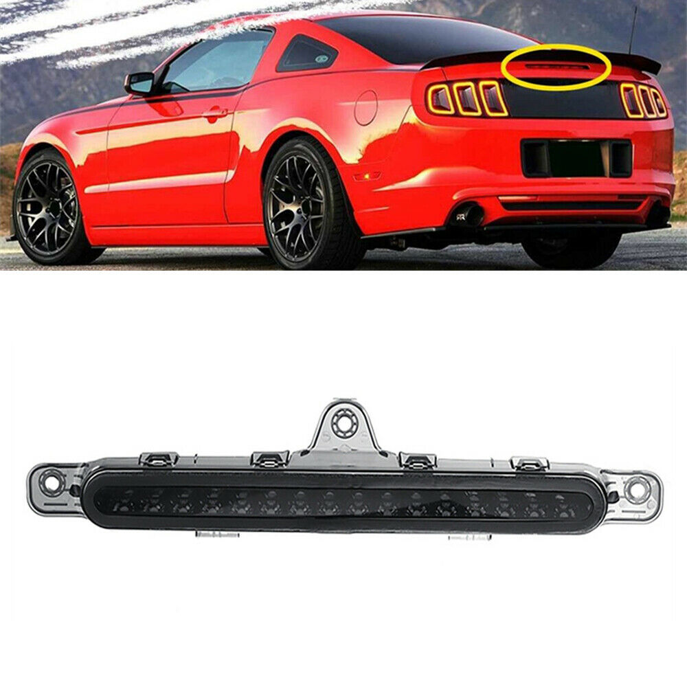 For 2010-14 Ford Mustang LED Rear Third Brake Light Stop Signal Lamp Smoky Black