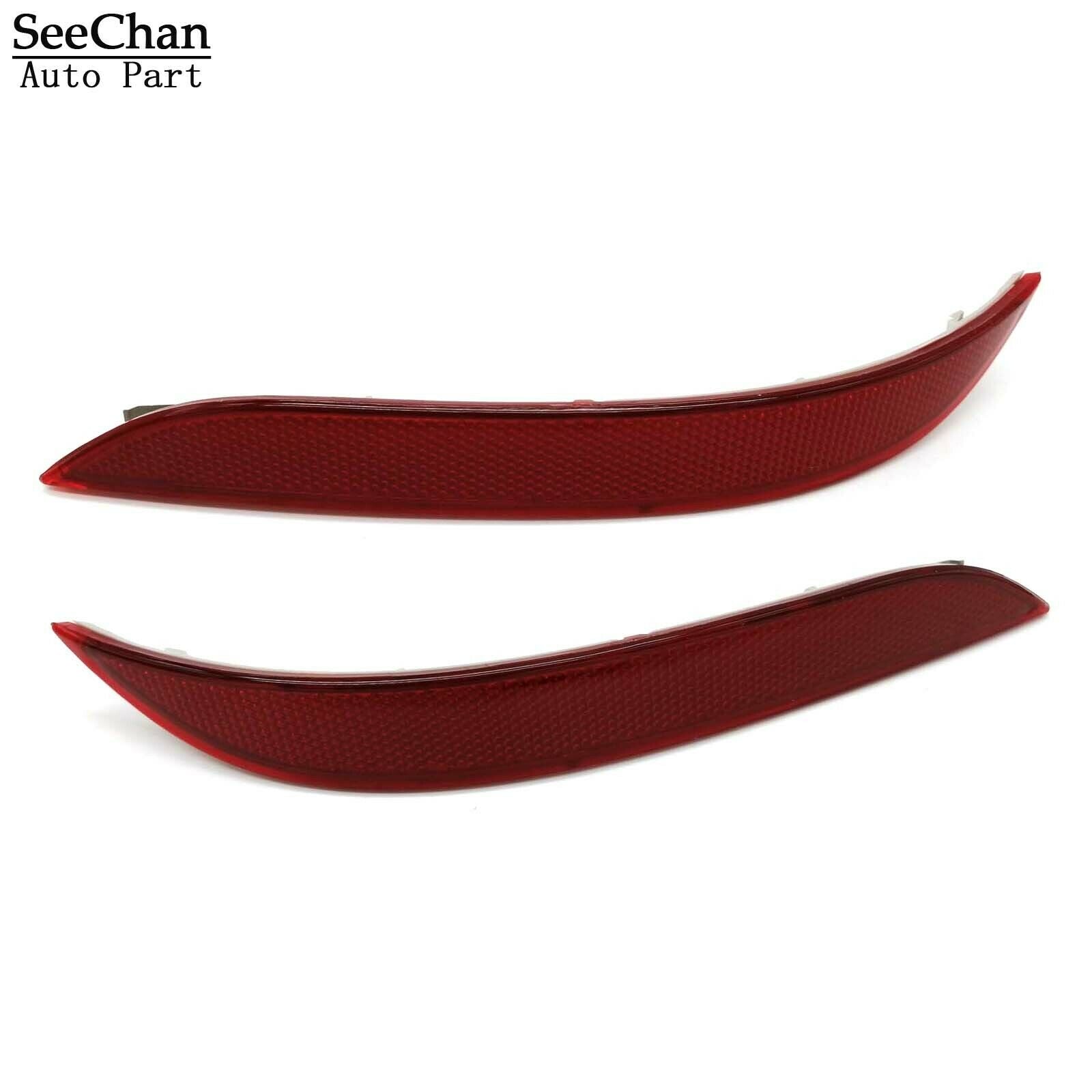 Fit For BMW E60 525i 528i 530i 535i etc Pair Rear Reflector Light Red Left+Right