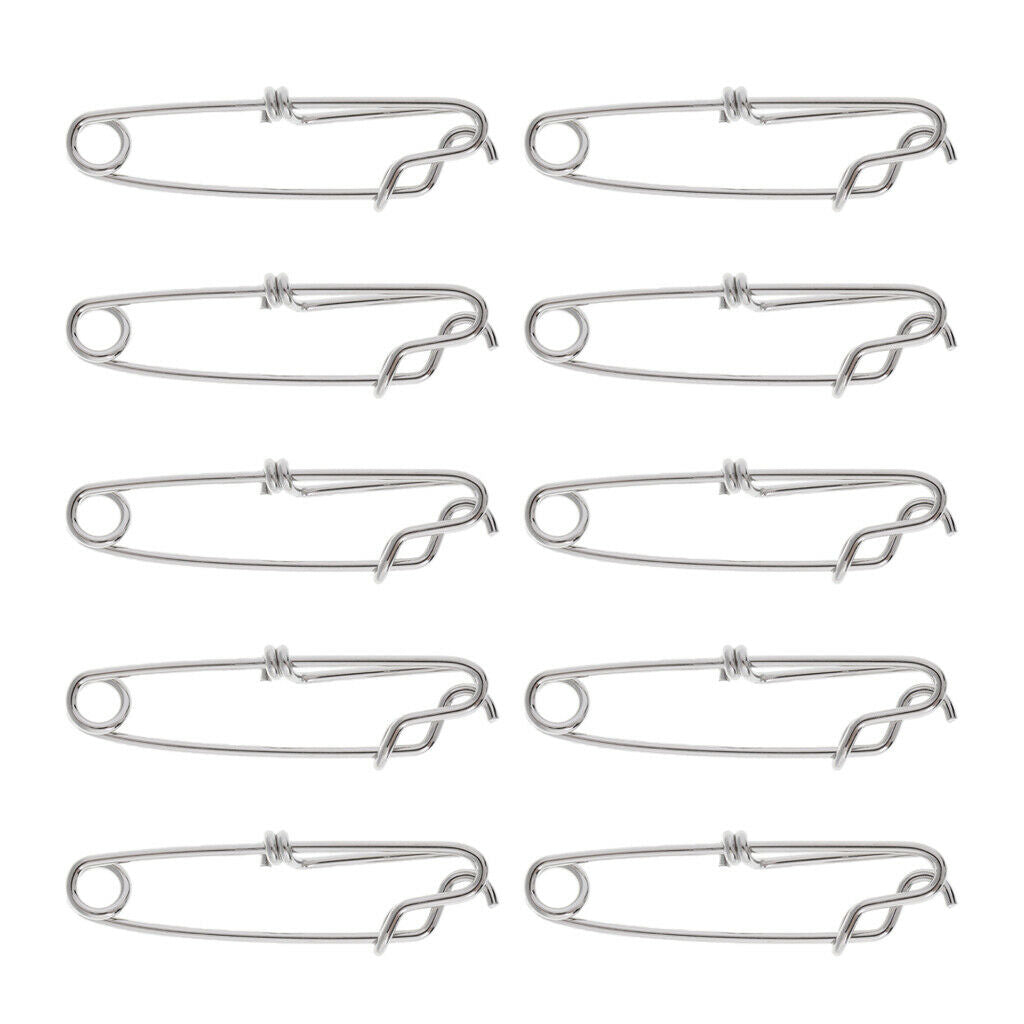 20 Pcs Fishing Clip Snap Long Line Stainless Fishing Connector Sea Fishing