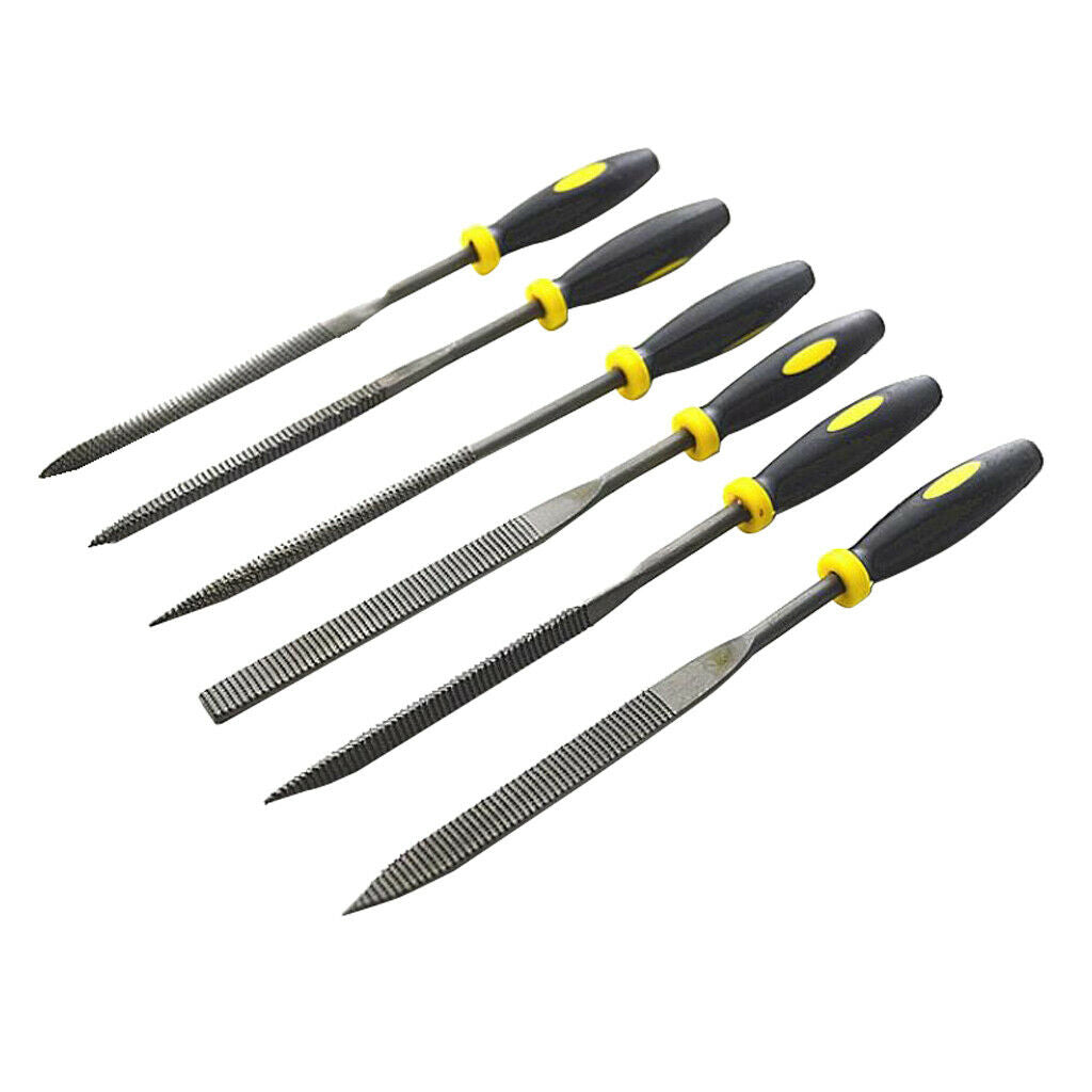 6Pcs Mini Filing Rasp Needle File Wood Hand Woodworking Files Tools 3x140mm