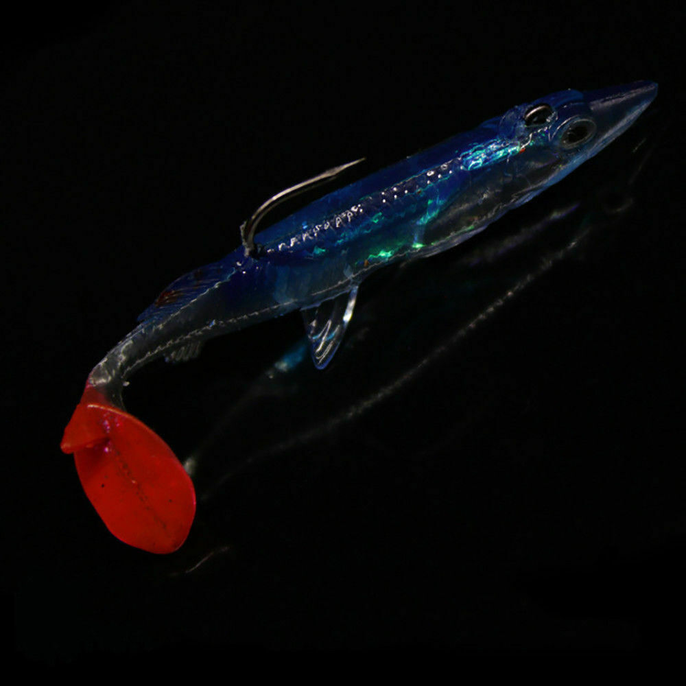Minnow Night Plastic Fishing Lure Bait Hooks Bass Fish Crankbait Tackle Fish