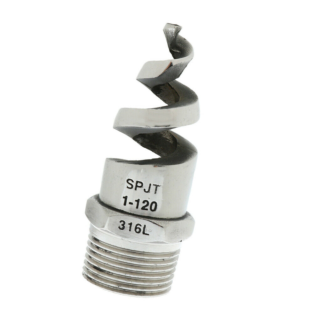 Spiral Spray Nozzle 1" Male 316L Stainless
