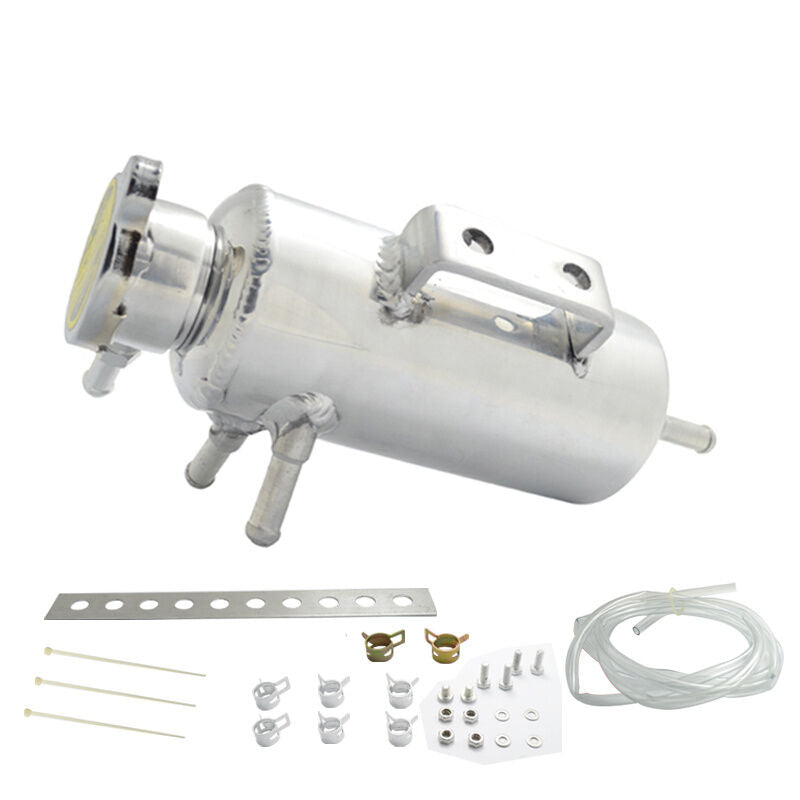 350ml Car Overflow Catch Tank Radiator Coolant Bottle Header Aluminum Reservoir