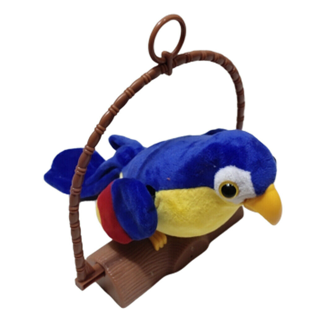 Funny Electric Pet Plush Talking Repeat What You Say Parrot Animal Toys