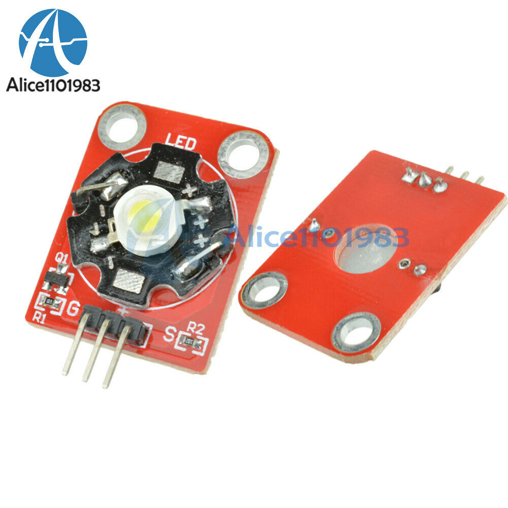 3W High-Power KEYES LED Module with PCB Chassis for Arduino STM32 AVR Module