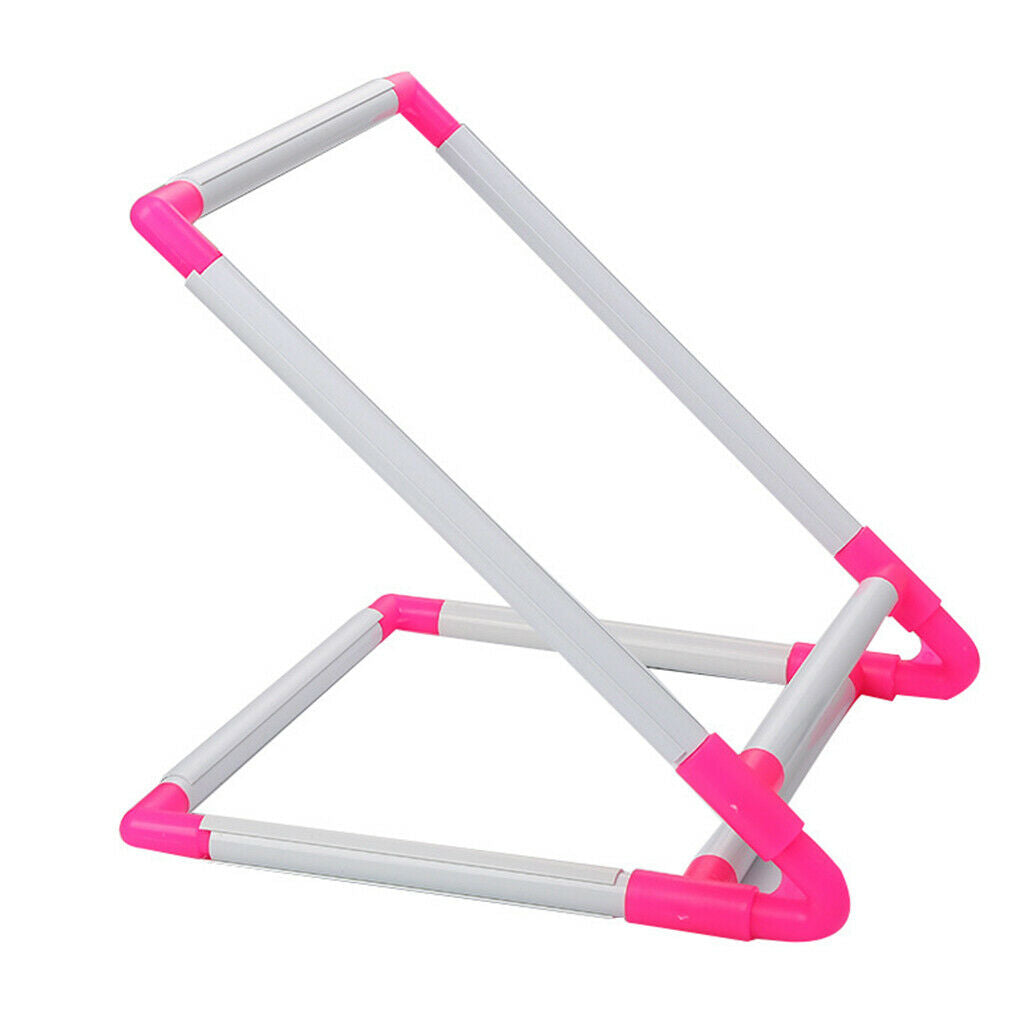 Rectangle Clip Plastic Embroidery Frame Cross Stitch Hoop Stand Tool Home Use