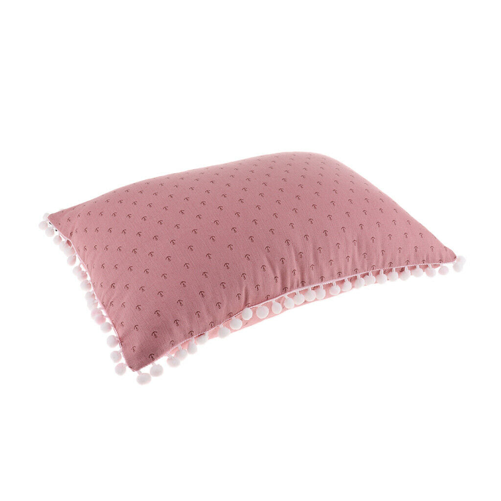 Rectangle Lumbar Support Pillow Cushion for Home Office Chair Car Sofa Red