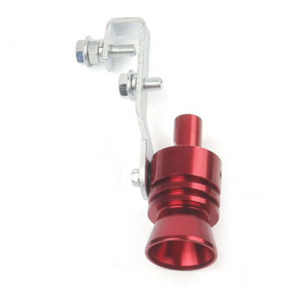 1pc Universal Car Turbo Whistle Refitting Turbo Whistle Exhaust Pipe Red_L