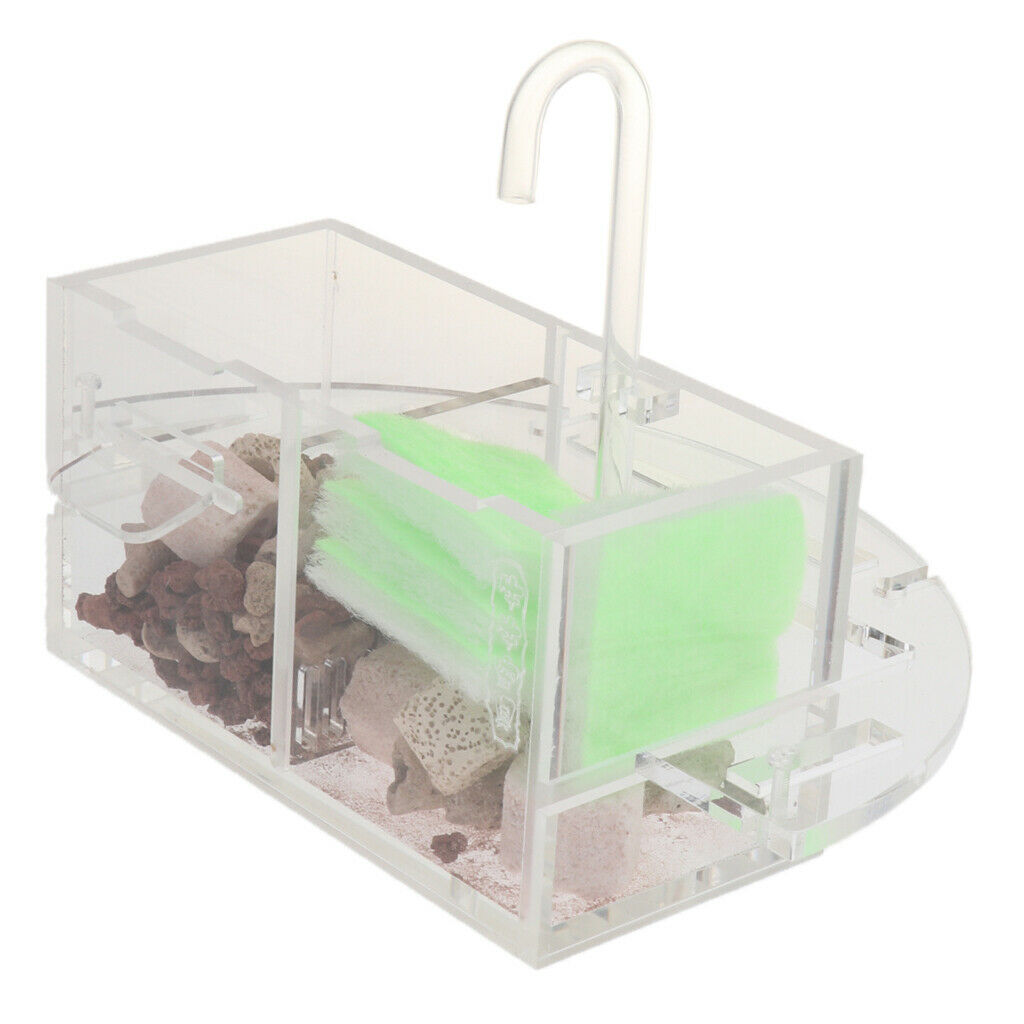 Mutifunctional Aquarium Fish Tank External Filter Box without Water Pump M