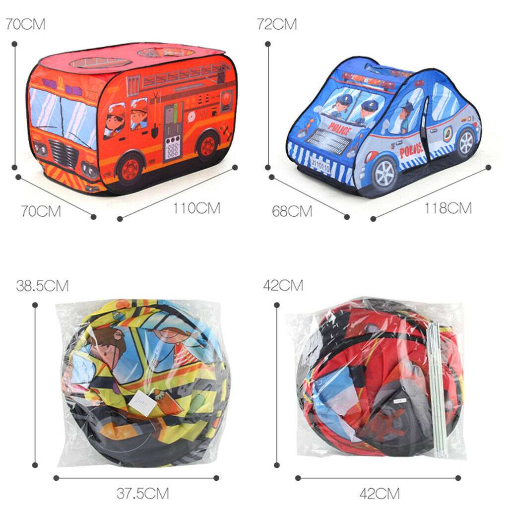 Kids Play Tent Toddlers Pretend Play House Imagination Building school car