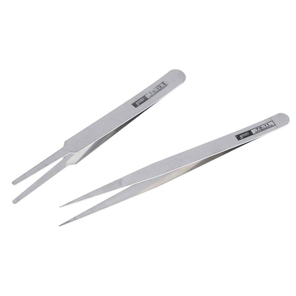6Pcs all purpose precision tweezer set stainless steel anti static tool k.l8