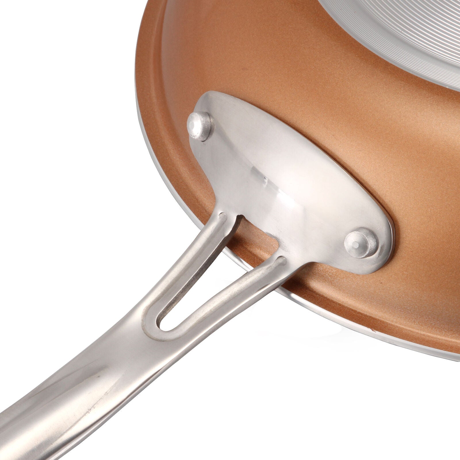 28CM Copper Non-Stick Induction Frying Pan Dishwasher Safe Fry Cookware