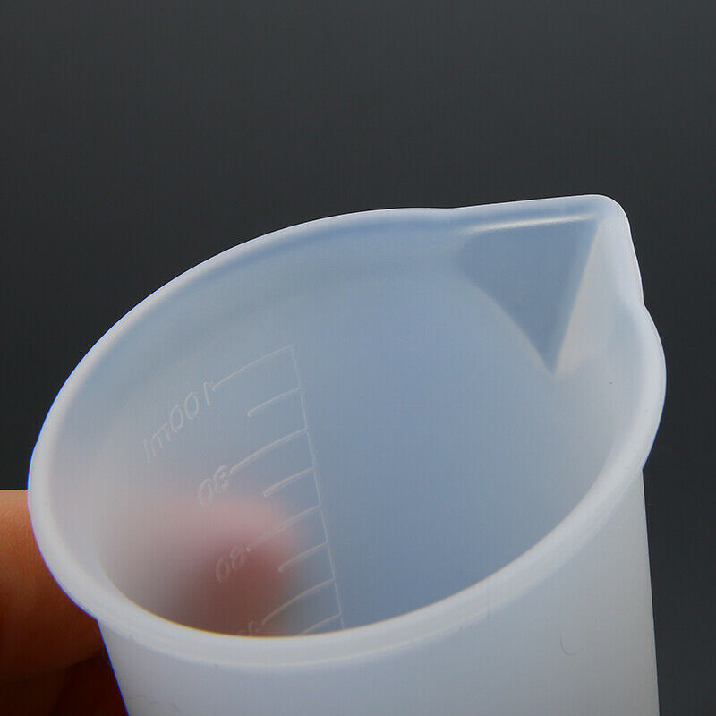 100ml Silicone Measuring Cups Graduated Surface Cooking Bakery Kitchen Lab Tool