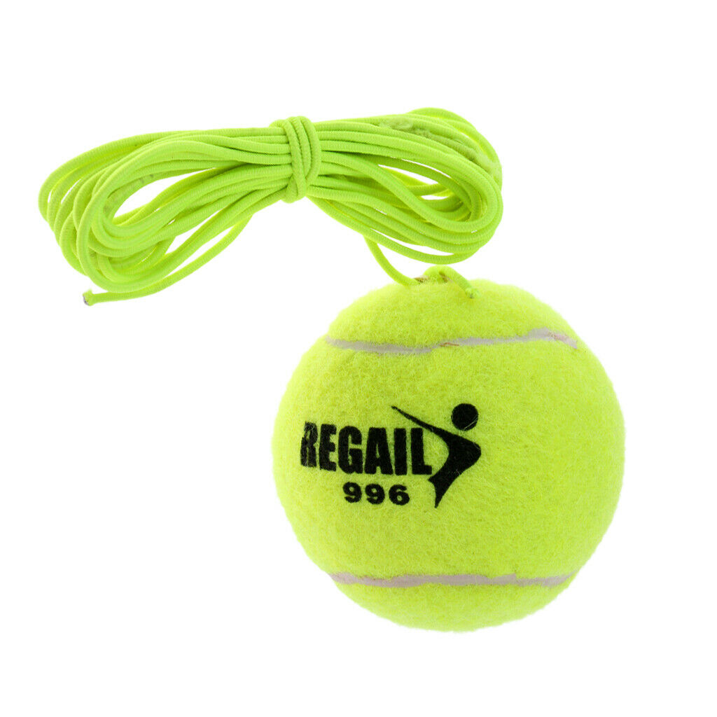 5pc Single Tennis Solo Trainer Training Practice Replacement Ball w/Elastic Rope