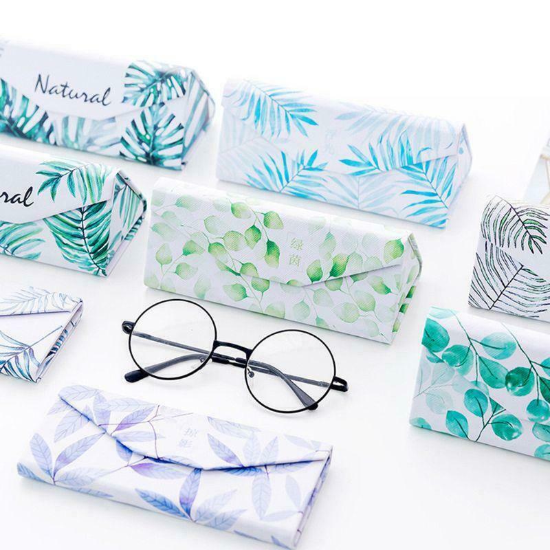Folding Glasses Box Women Girls Small Fresh Simple Portable Students Myopia Sun