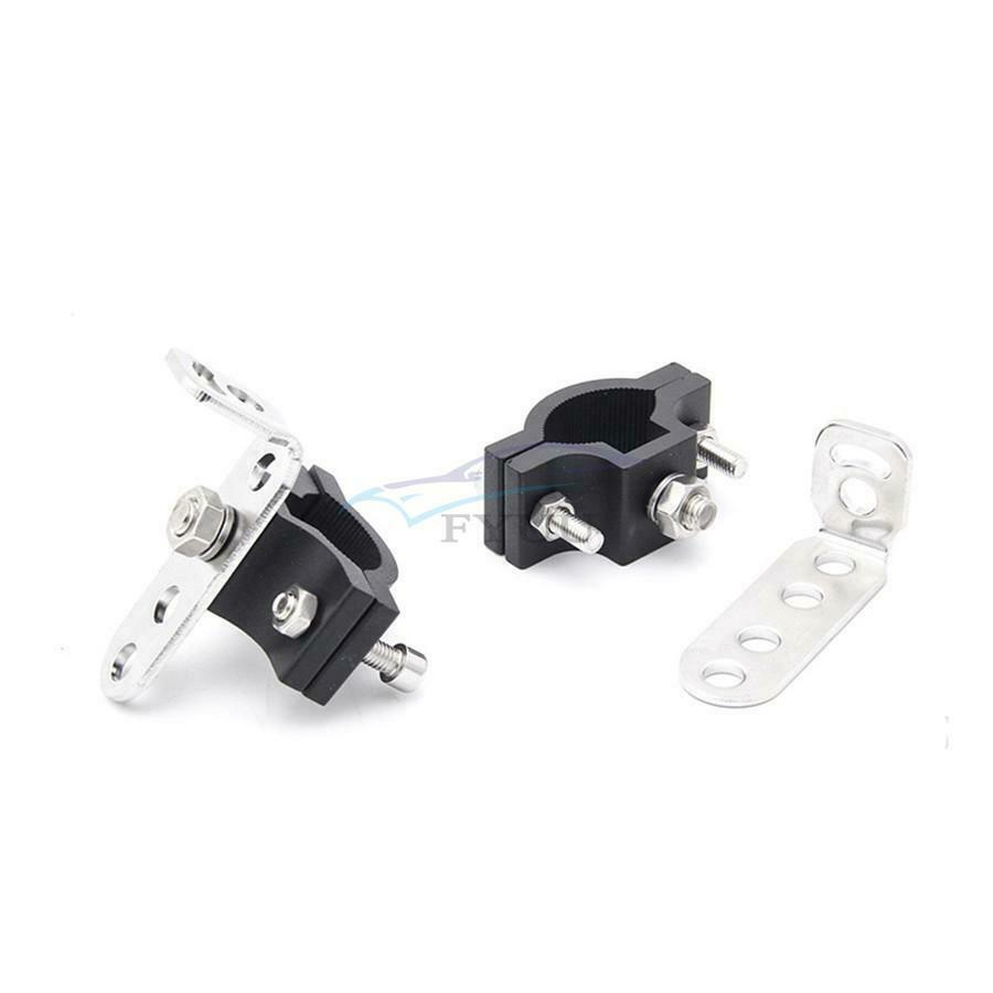 Adjustable Motorcycle LED Headlight Tube Fork Bracket Hunting Lamp Clamp Holder