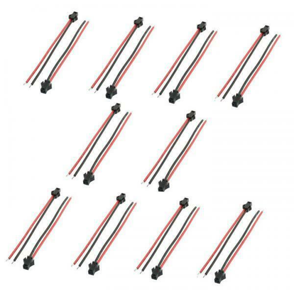 10 Pair-2 Pin JST SM Connector Plug Socket No Cable RC LED Light