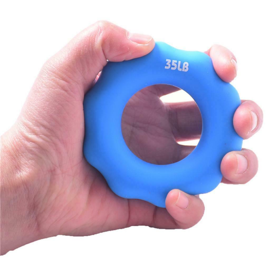 2 Pieces Silicone Hand Finger Grip Ring Muscle Power Training Exerciser