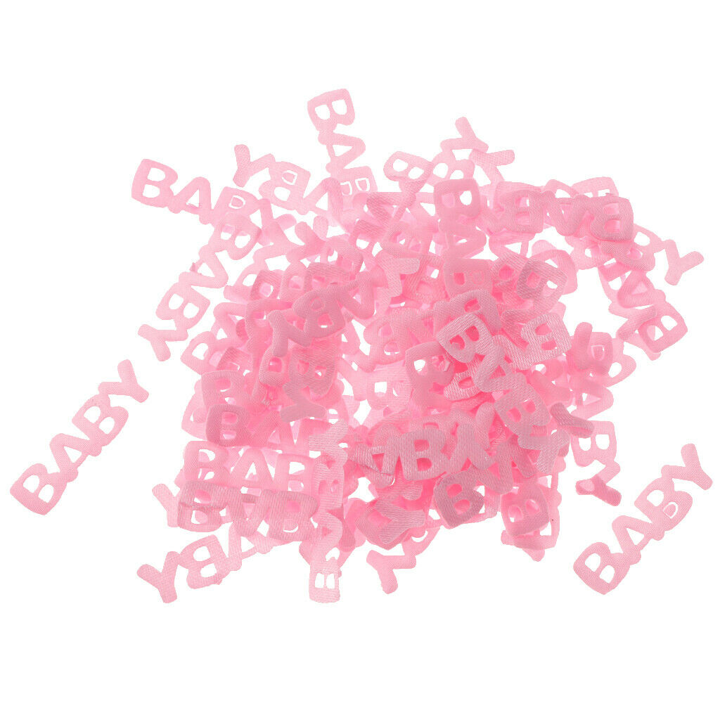 100pcs Baby Table Confetti Party Game Favor  Baby Shower Decoration  Pink