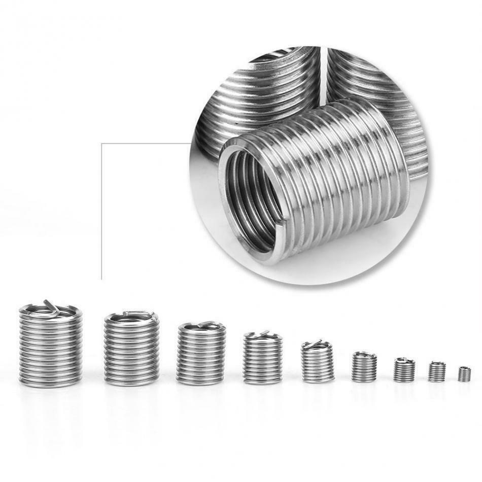 40Pcs Stainless Steel Threaded Repair Casing Threaded Sheath Wire Threaded Inser