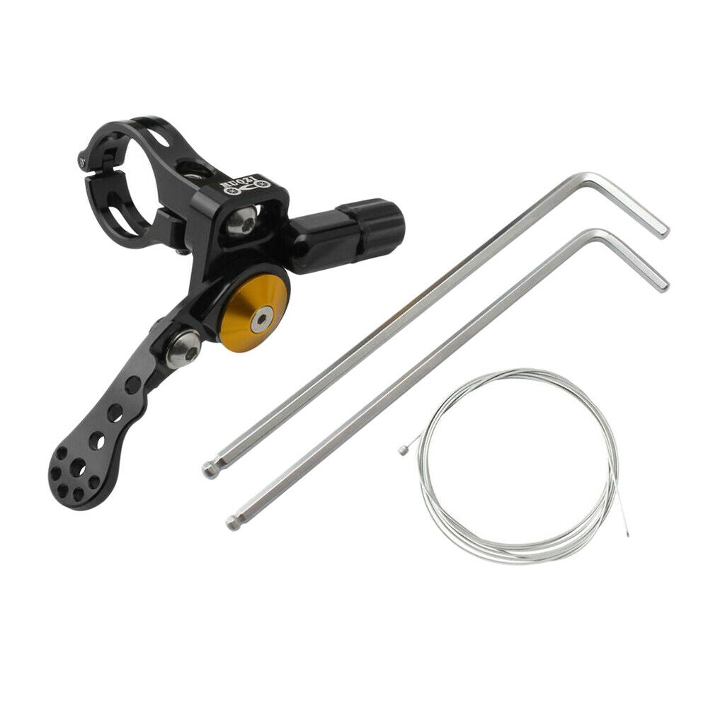 Bike Dropper Remote Lever Post ReMote Brake Lever for 24mm Handlebar Black