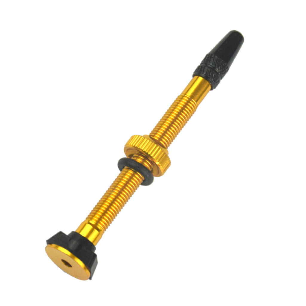 60mm Golden Alloy Cycling Bike Tubeless Tires Presta Valves Core Universal