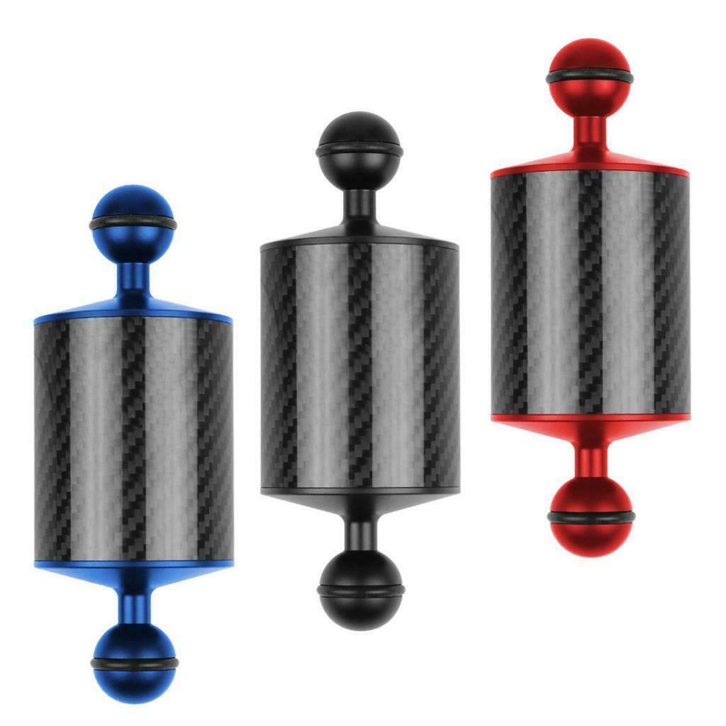 2X Dive Photography Double Ball Head Buoyancy Light Arm Ultralight Carbon Fiber