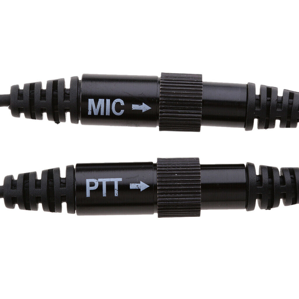 2 PIN Motorcycle Bike Headset Earpiece Mic PPT for Kenwood BaoFeng WouXun