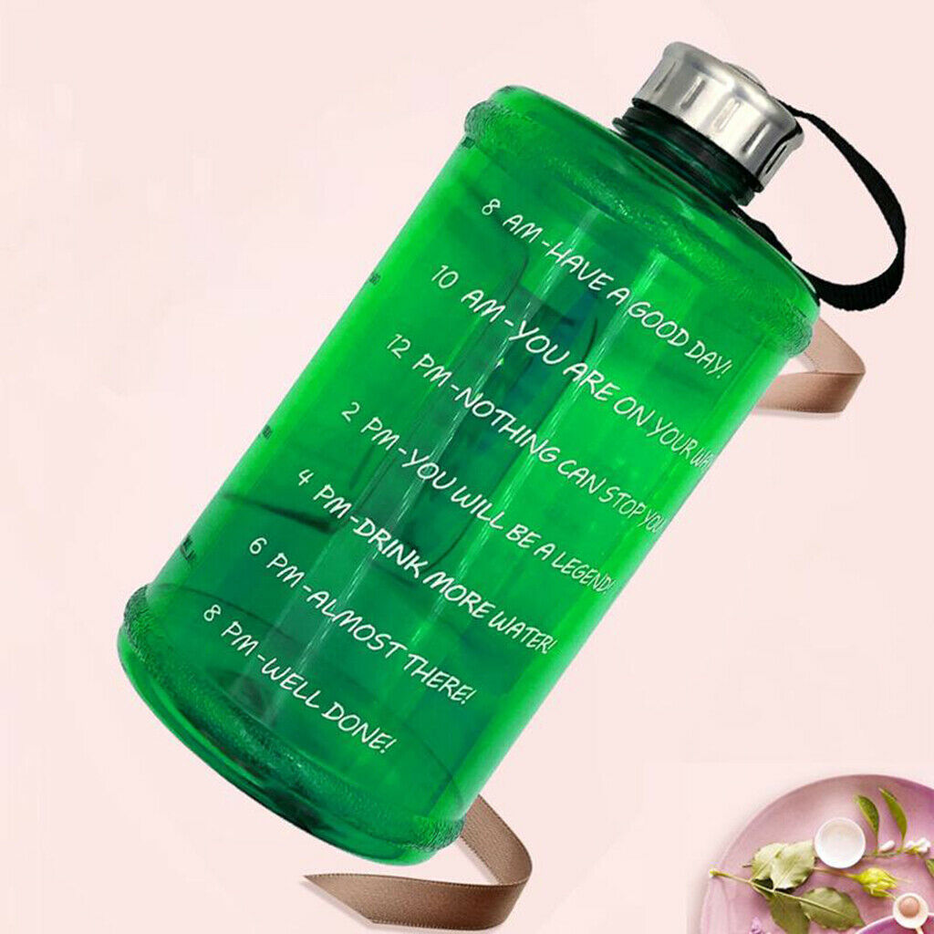 2pcs Water Bottle Reusable Jug Cup Outdoor Bike GYM Travel Hiking 2200ML