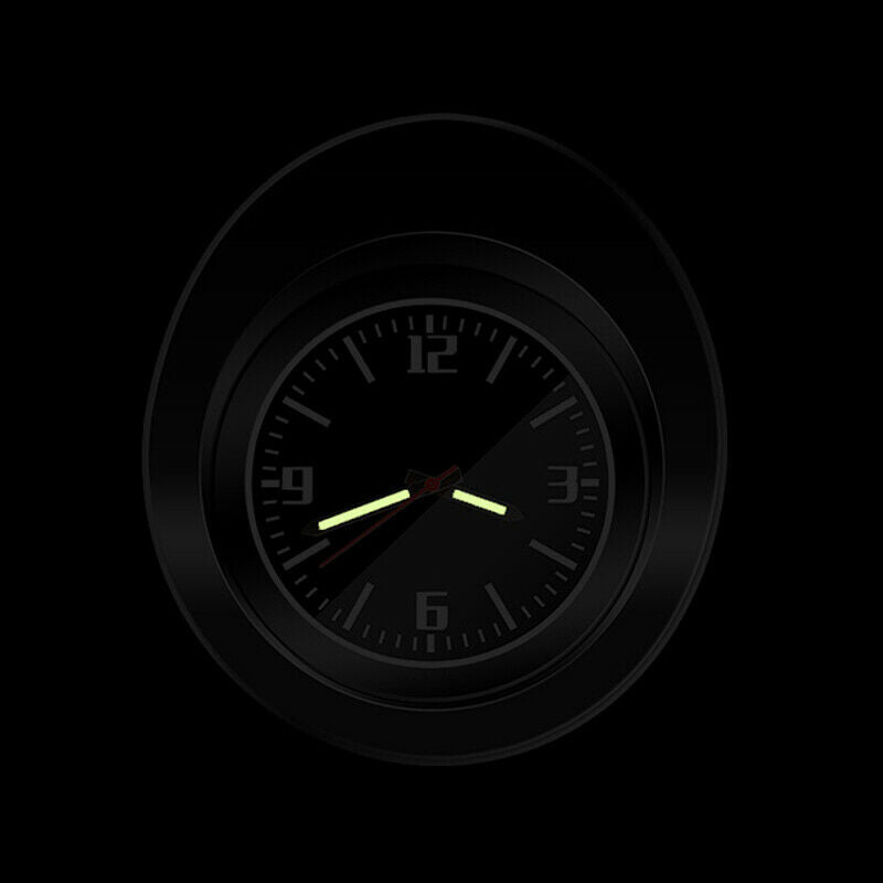 Carbon Fiber Electronic Car Interior Dashboard Clock w/ Auto Luminous Backlight