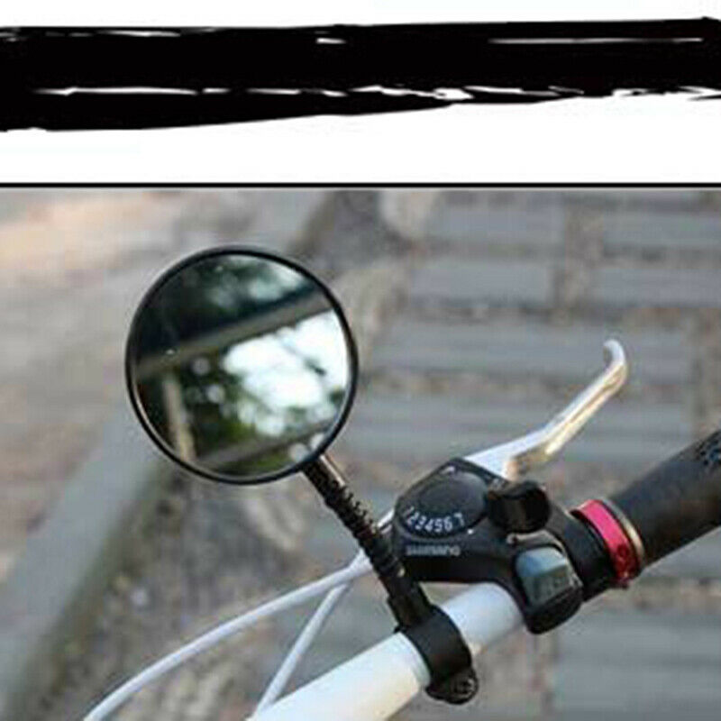 2Pcs Bicycle mirror Bike Handlebar Flexible Rear Back Mirror Rearview  NewB Lt