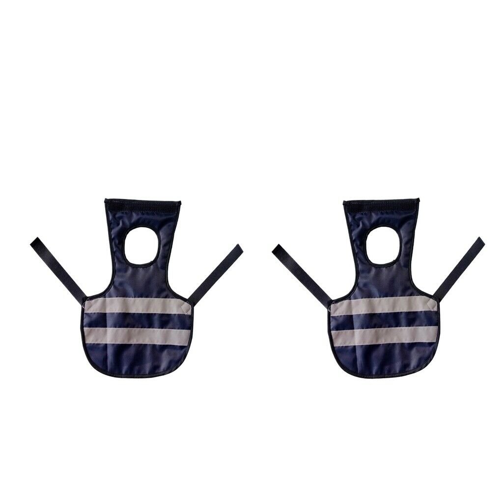 2 PCS Reflective Vest Chicken Poultry Saddle, Made of Polyester Material,