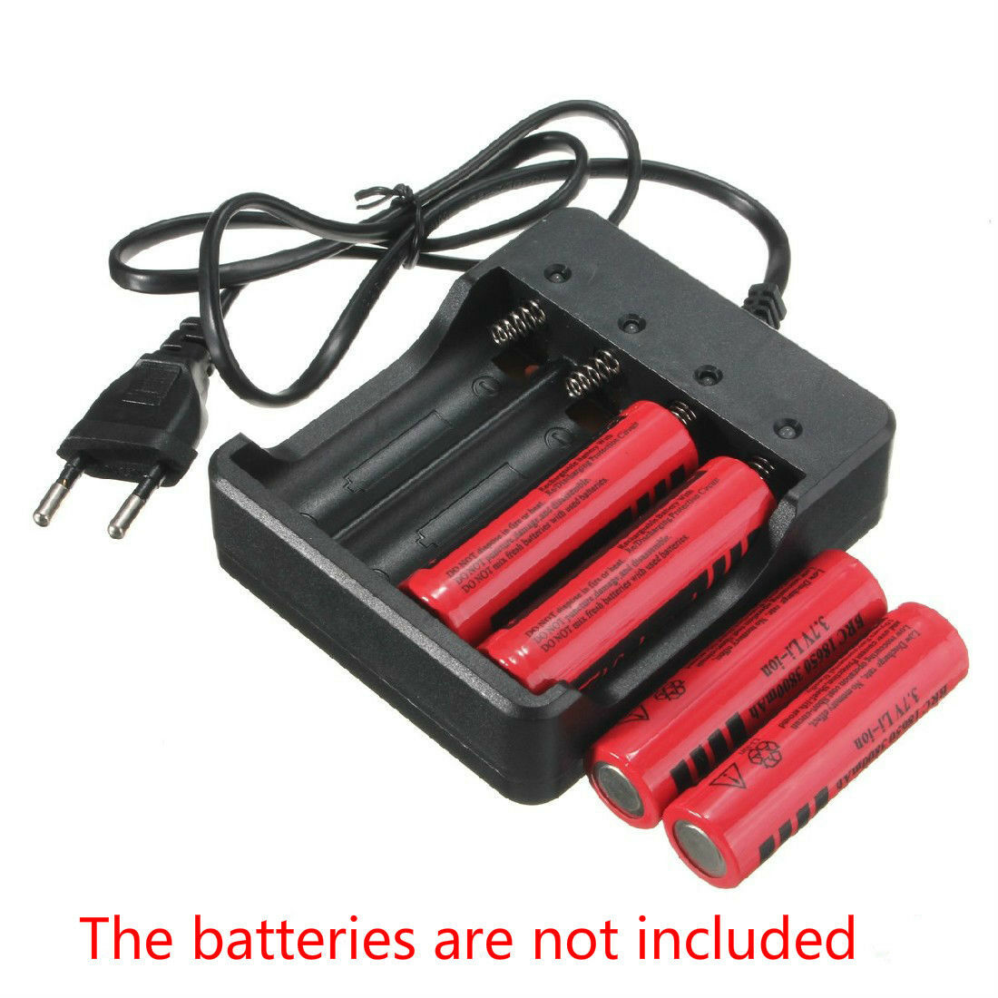 Eu Plug 4Slots Battery Charger With Protection 18650 Lithium-Ion Battery  TH Pb