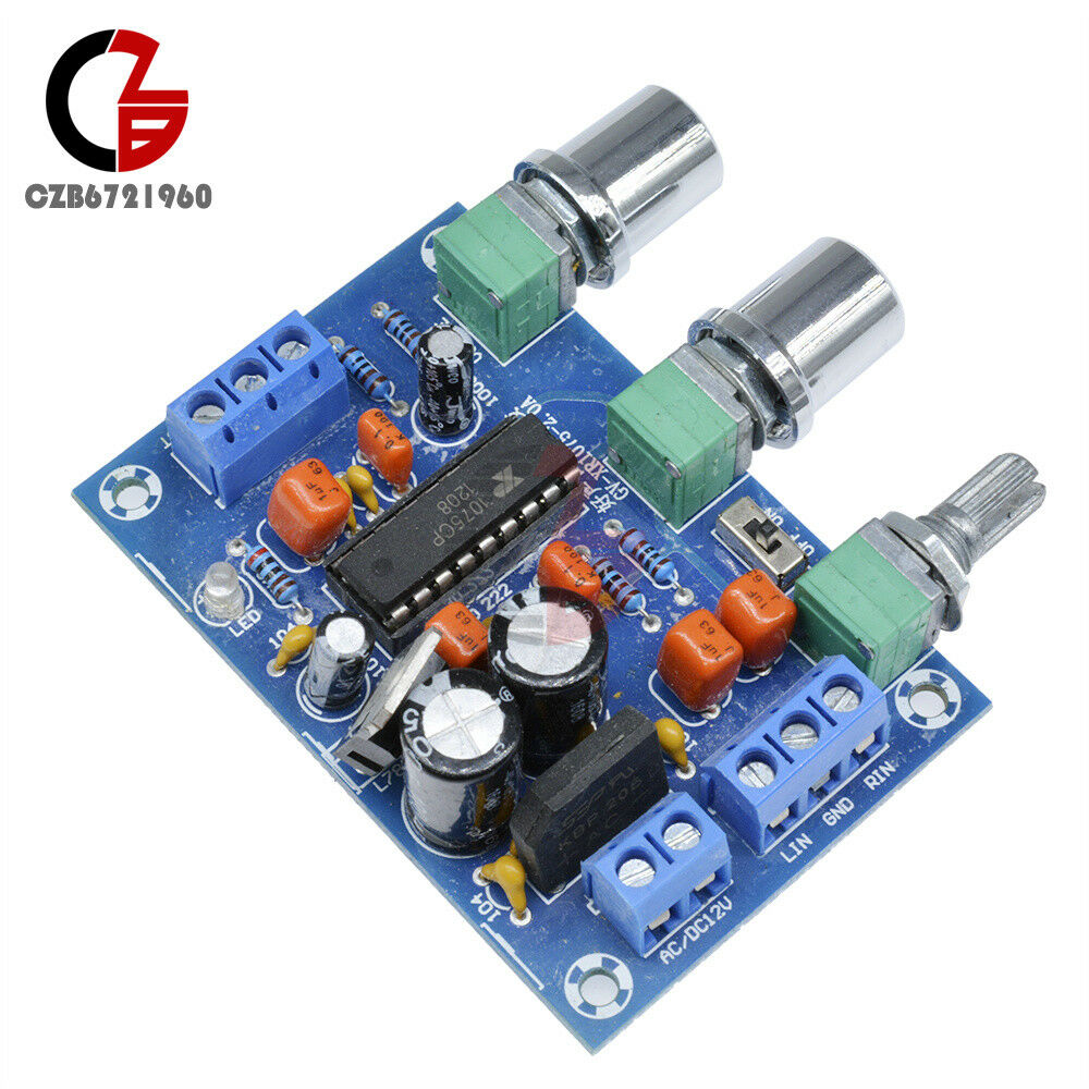 12V Preamplifier XR1075 BBE Sound Surround Effect Amplifier Preamp Board New