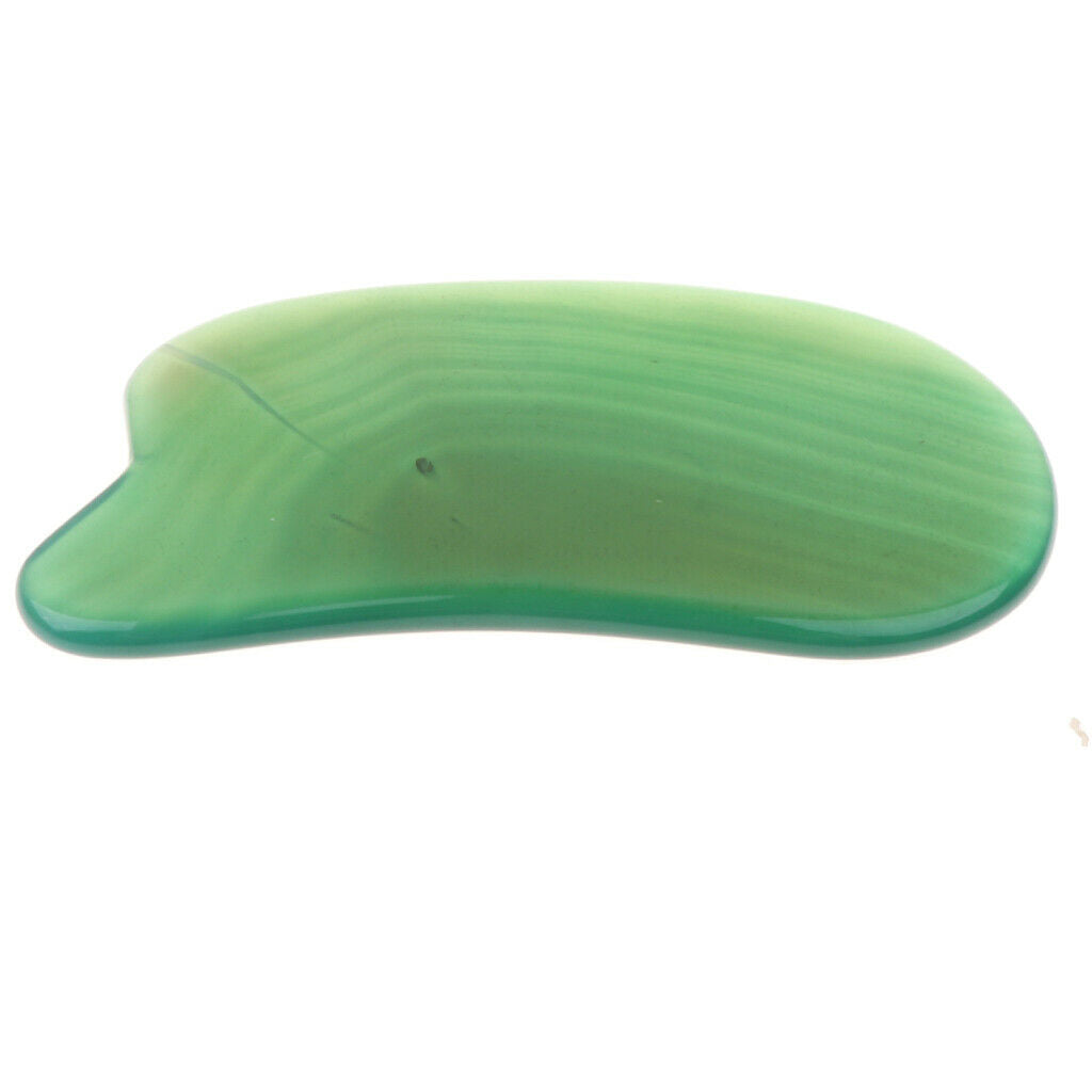 Natural Agate Jade GuaSha Board Scraping Massage Tool for SPA Acupuncture 04