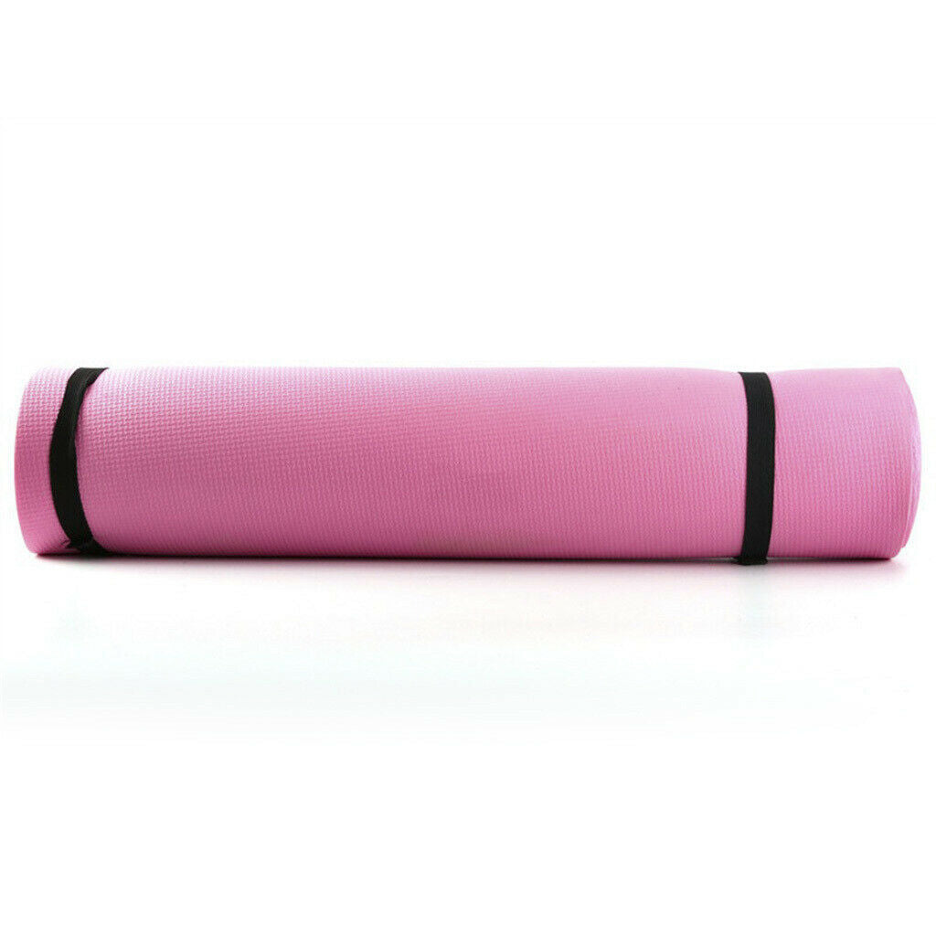 2pcs Non-Slip Thick Yoga Mat Gym Cushion Support for Pilates Camping Beach