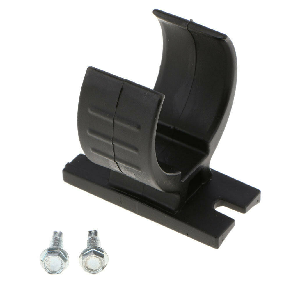 Camper Trailer 7-Flat Round Plug Holder Plastic Trailer End 50x45mm BLACK