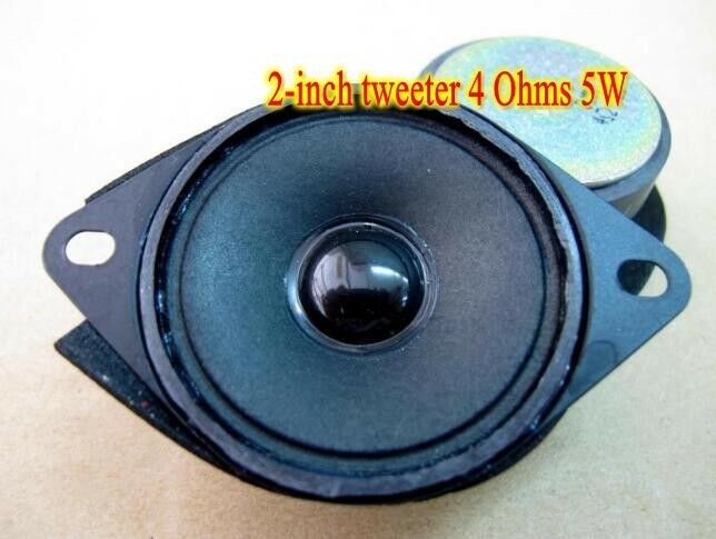 2pcs 2"inch 4Ω 5W Tweeters Paper tray Speaker Loudspeaker Audio Parts