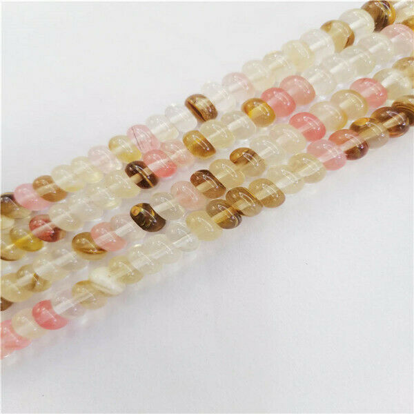 1 Strand 8x5mm Red Fire Cherry Quartz Rondelle Abacus Spacer Beads 15.5" HH9360