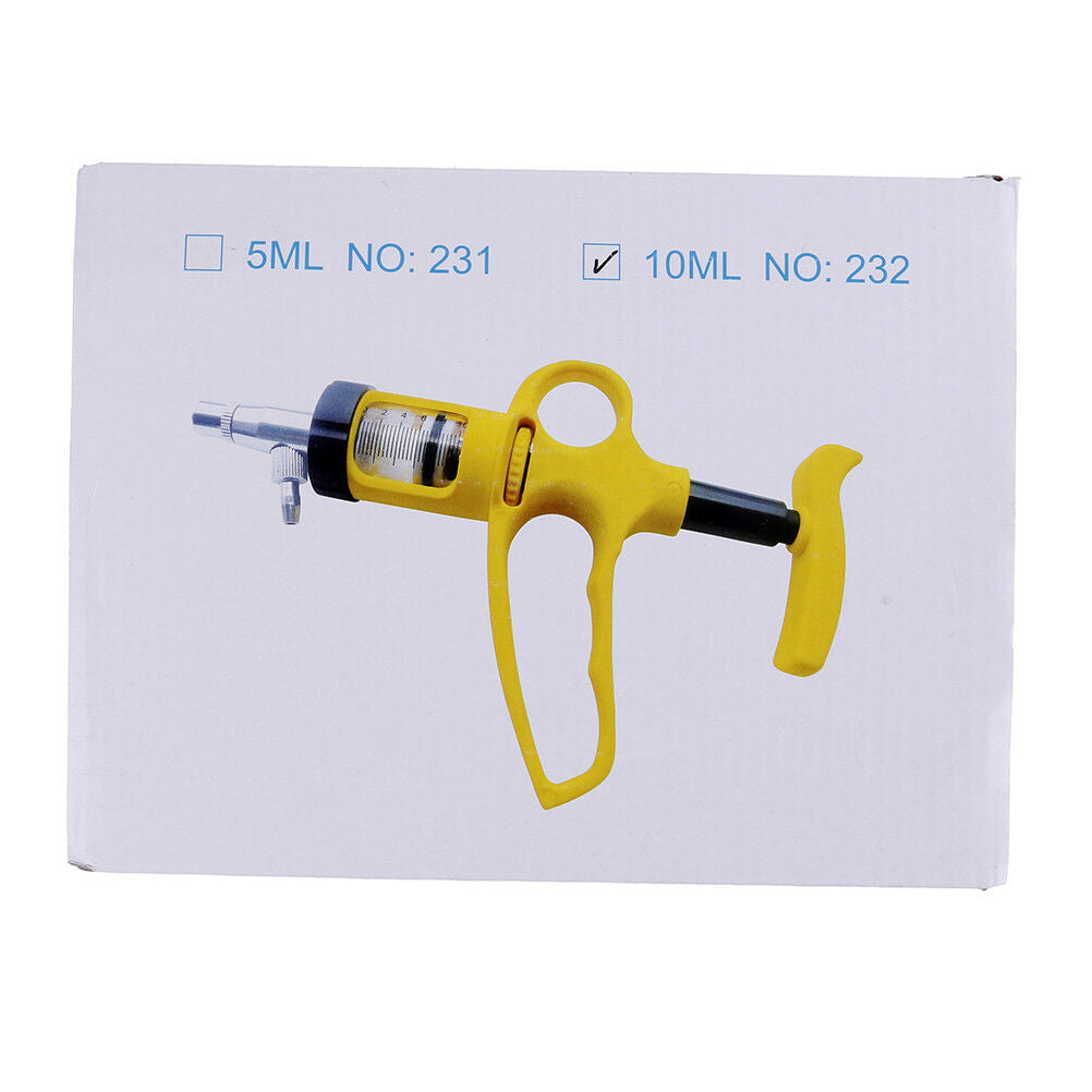 10ml continuous drench yellow gun syringe sheep goat oral pig animaY1